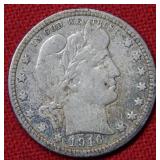 1916 D Barber Silver Quarter