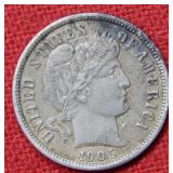 1905 Barber Silver Dime