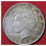 1934 S Peace Silver Dollar