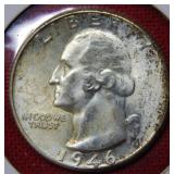 1946 D Washington Silver Quarter