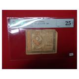 1779 Continental Currency PMG VF25 FR#CC-93 $30