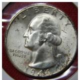 1946 S Washington Silver Quarter