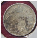 1881 Canadian Silver Five Cent