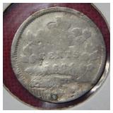 1874 Canadian Silver Five Cent