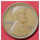 1913 S Lincoln Wheat Cent
