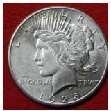 1928 Peace Silver Dollar Coin