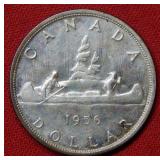 1956 Canada Silver Dollar