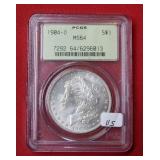 1904 O Morgan Silver Dollar Coin PCGS MS64
