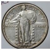 1927 Standing Liberty Silver Quarter