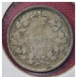 1873 Canadian Silver Five Cent