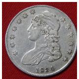 1834 Bust Silver Half Dollar