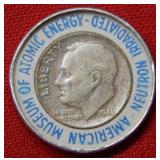1946 Museum Of Atomic Energy Radiated Dime