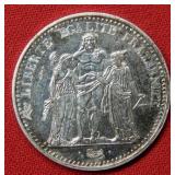 1967 France 10 Frank Silver Coin