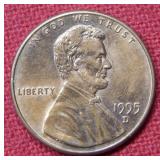1995 D Lincoln Cent - Partial Double Die OBV