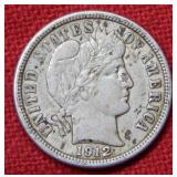 1912 Barber Silver Dime