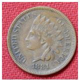1881 Indian Head Cent