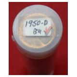 Roll of 1950 D Lincoln Cents