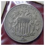 1869 Shield Nickel