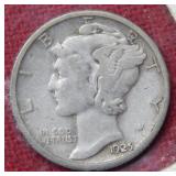 1925 Mercury Silver Dime