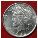 1923 D Peace Silver Dollar