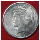 1922 S Peace Silver Dollar Coin