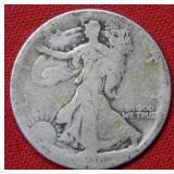 1916 Walking Liberty Silver Half