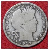 1914 Barber Silver Half