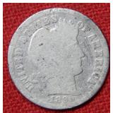 1895 Barber Silver Dime