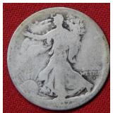 1917 D OBV Walking Liberty Silver Half Dollar Coin