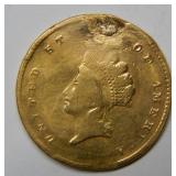 1854 $1 Gold Coin - Type II