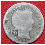 1895 S Barber Silver Dime