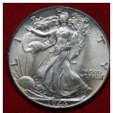 1946 Walking Liberty Silver Half Dollar Coin
