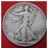 1923 S Walking Liberty Silver Half Dollar Coin