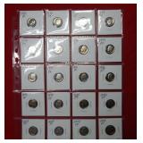 (20) Proof Roosevelt Dimes - back to 1969