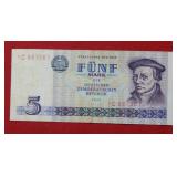 1975 Germany 5 Mark Replacement Note