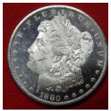 1880 S Morgan Silver Dollar Coin