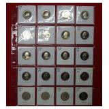 (20) Proof Washington Quarters- back to 1968