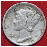 1923 Mercury Silver Dime