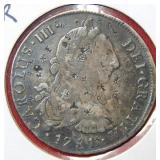 1781 MI Peru Silver 8 R Coin