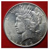 1923 D Peace Silver Dollar