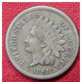 1861 Indian Head Cent