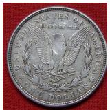 1921 Morgan Silver Dollar with Planchet Error
