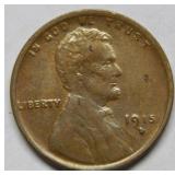 1915 D Lincon Wheat Cent - Brown Unc