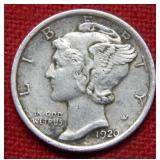 1920 D Mercury Silver Dime