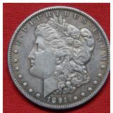 1891 CC Morgan Silver Dollar Coin