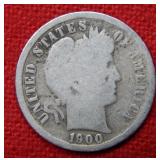 1900 S Barber Silver Dime