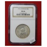 1936 Norfolk Silver Comm Half NGC MS66