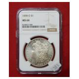 1898 O Morgan Silver Dollar NGC MS64