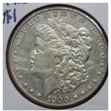 1900 S Morgan Silver Dollar Coin