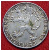 1945/1948 Czechoslovakia Silver Commemorative